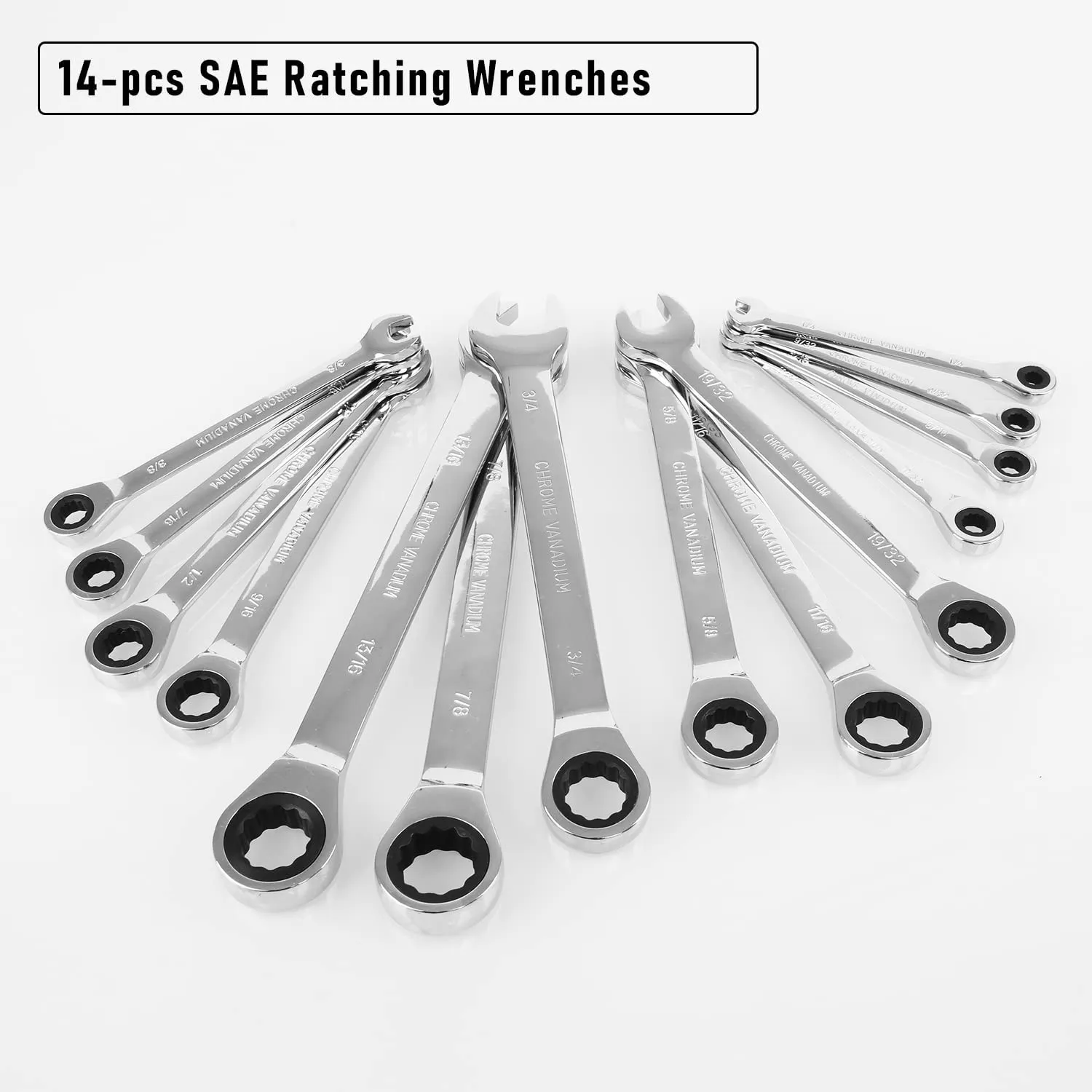 14-Piece Ratcheting Wrench Set