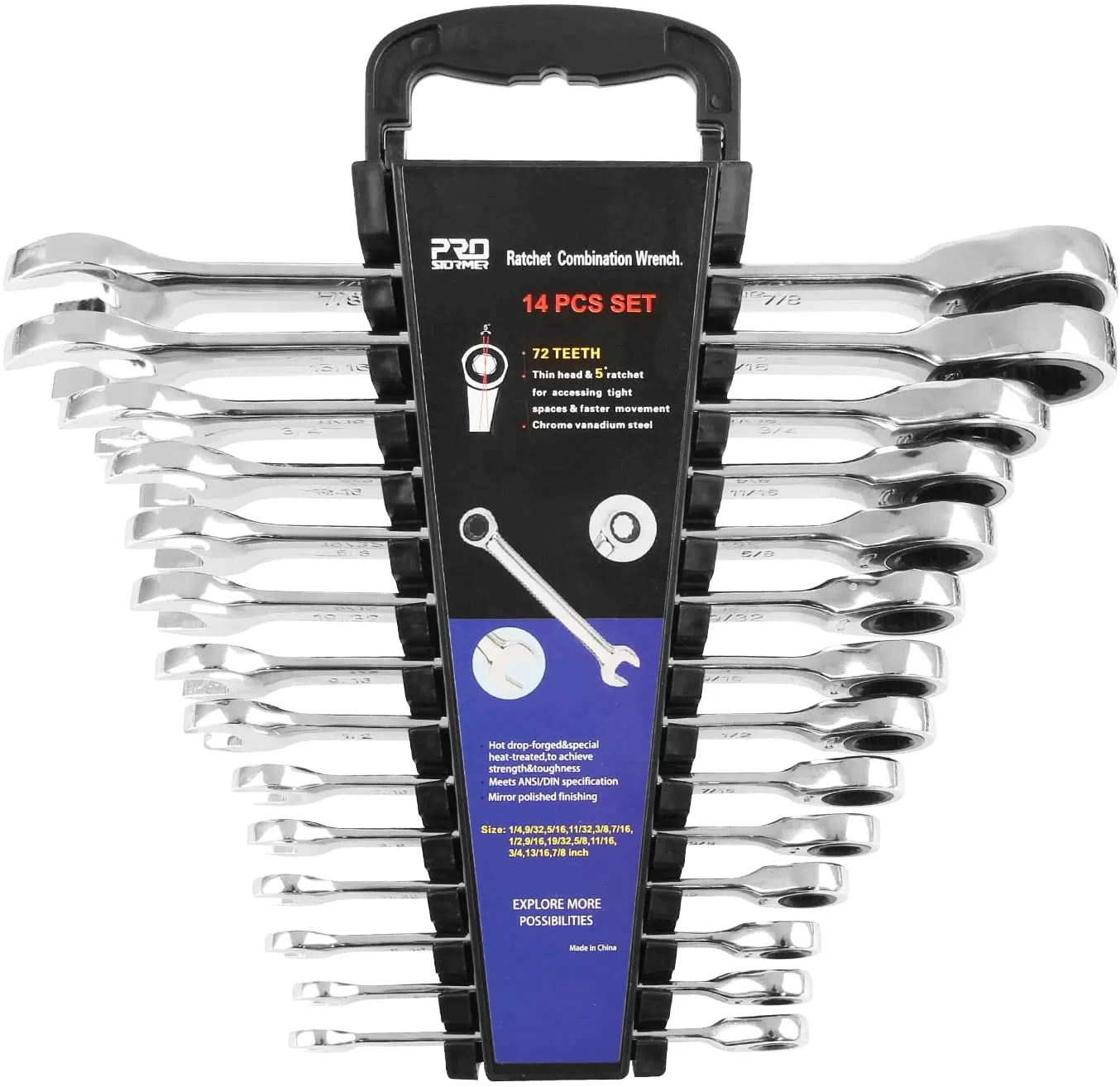 14-Piece Ratcheting Wrench Set
