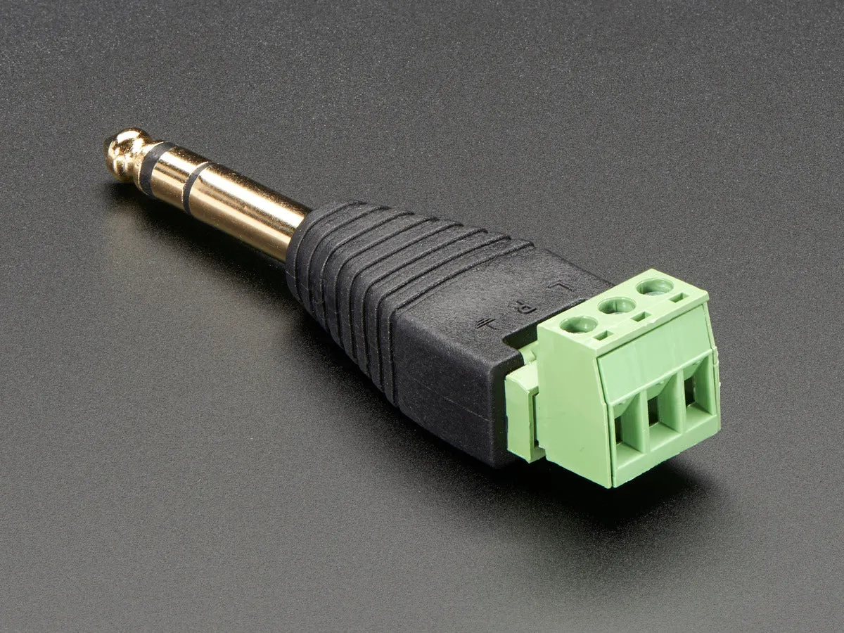 1/4" (6.35mm) Stereo Plug Terminal Block
