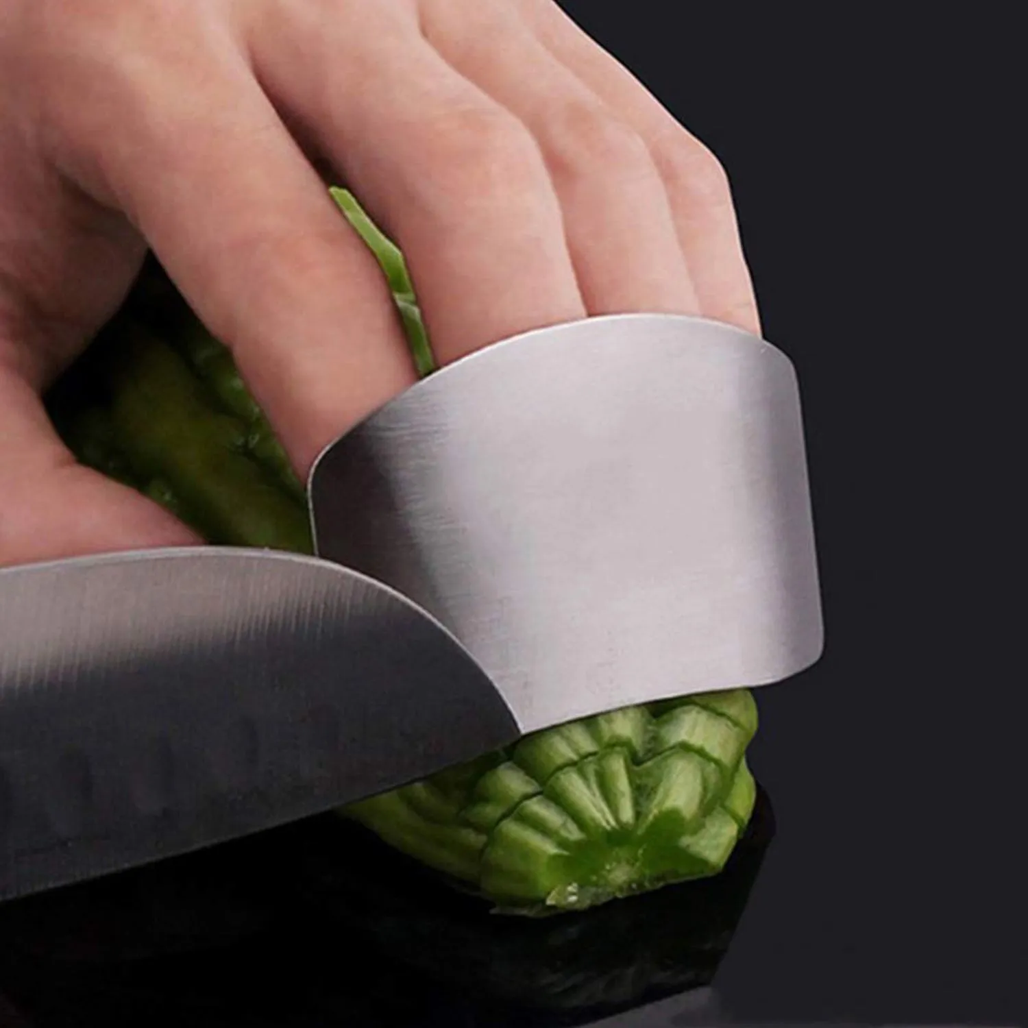 2110 Stainless Steel Two Finger Grip Cutting Protector Hand Guard