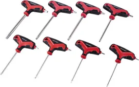 8PCE TORX T-HANDLE WRENCH SET SIZES: T10-T15-T20-T25-T30-T40-T45-T50