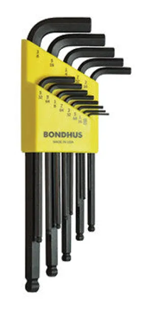BALL END L-WRENCH 13PC SET 0.05-3/8' IMPERIAL PROGUARD FINISH