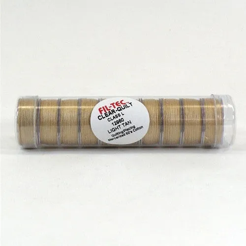 Clear-Quilt Class L Cotton Bobbin in Lt Tan Tube 10