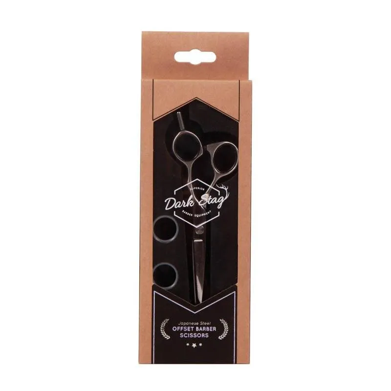 Dark Stag Offset Barber Scissors