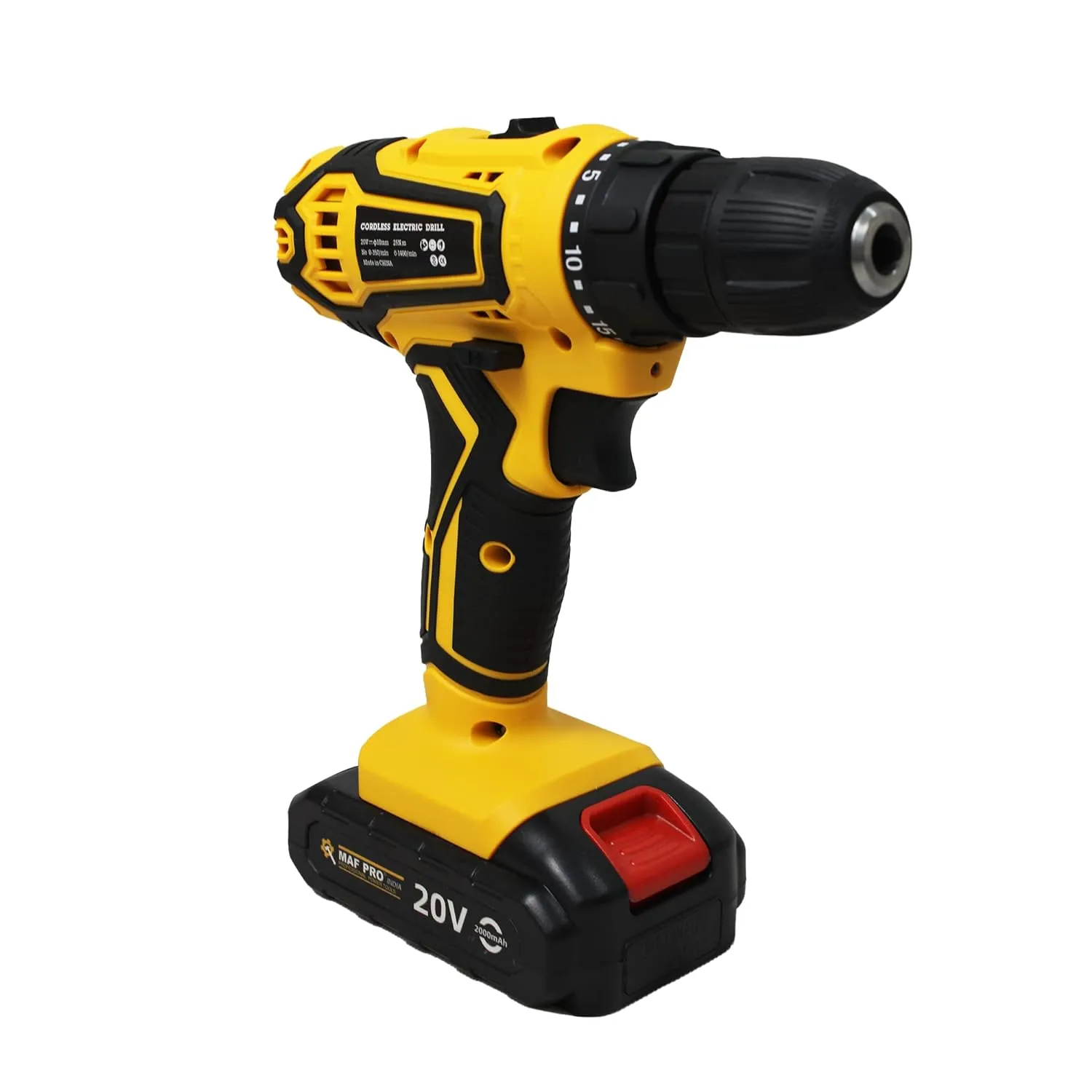 MAF PRO MCK20020 20V Variable Speed Electric Impact Drill Kit (10 mm drill, Cordless drill & electric screwdriver power drill for home use