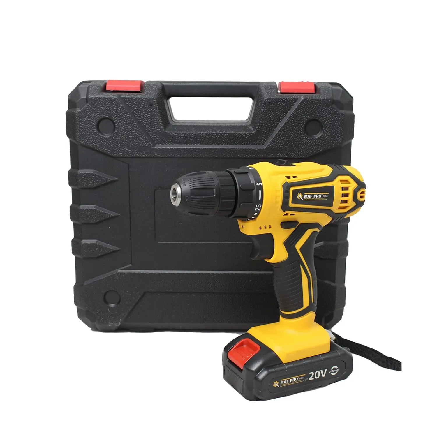 MAF PRO MCK20020 20V Variable Speed Electric Impact Drill Kit (10 mm drill, Cordless drill & electric screwdriver power drill for home use
