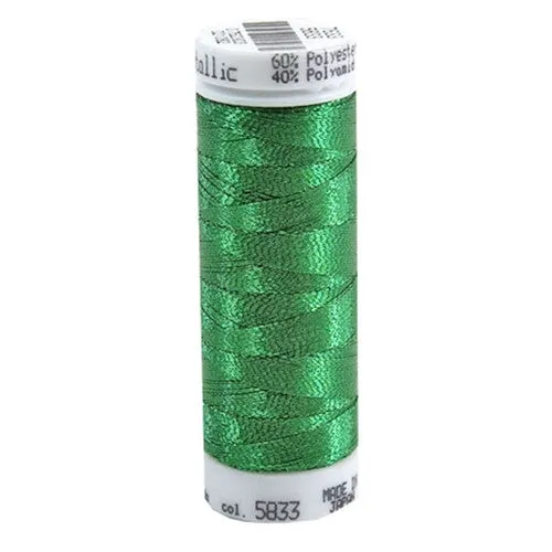 Mettler Metallic in Lime, 110yd Spool