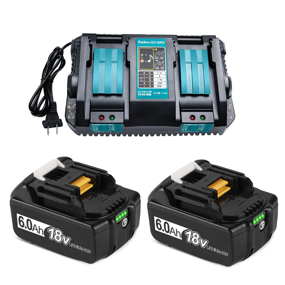 ONEVAN 1/2" Impact Wrench & 13mm Electric Drill & 125mm Angle Grinder Brushless Cordless 3‑Pc. Combo Kit 6.0Ah