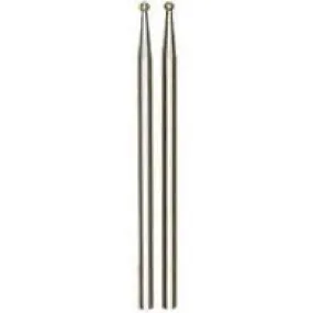 Sibel Small Diamond Round Headed Nail Drill Bit 2pk