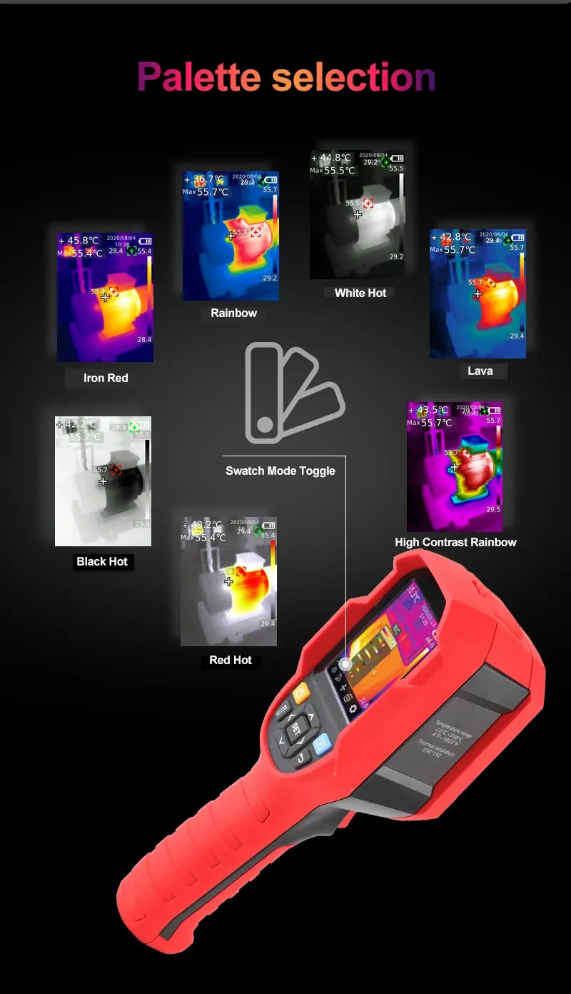 UNI-T UTi260B UTi260A Digital Infrared Thermal Imager Thermometer LED Water Supply Light Thermal Camera Air Conditioning Repair