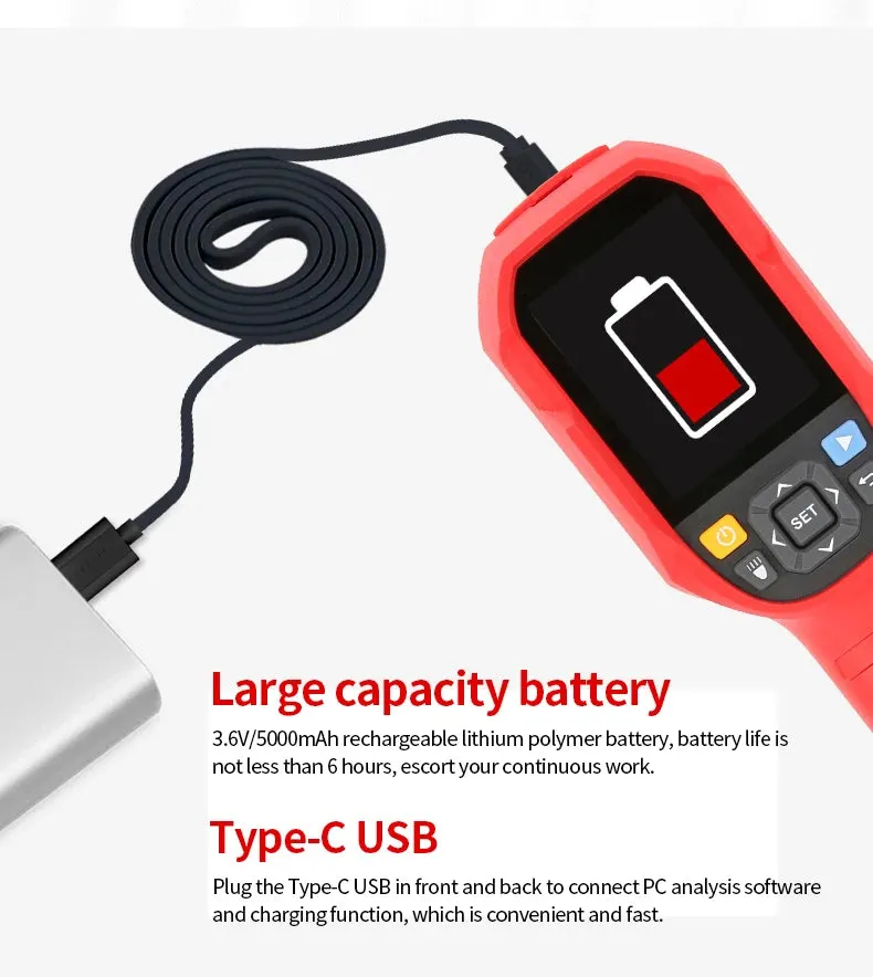 UNI-T UTi260B UTi260A Digital Infrared Thermal Imager Thermometer LED Water Supply Light Thermal Camera Air Conditioning Repair