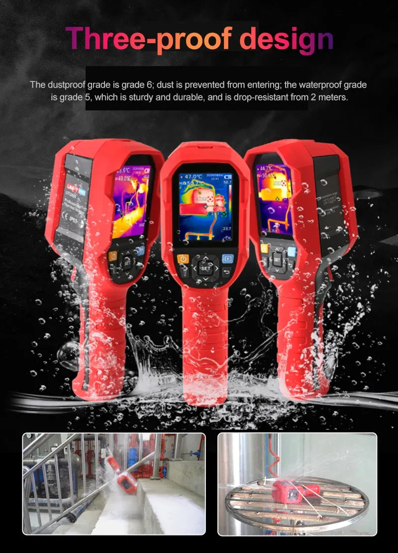 UNI-T UTi260B UTi260A Digital Infrared Thermal Imager Thermometer LED Water Supply Light Thermal Camera Air Conditioning Repair