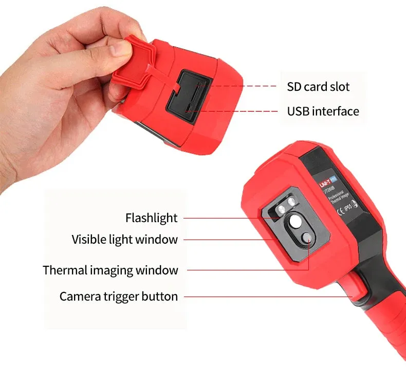 UNI-T UTi260B UTi260A Digital Infrared Thermal Imager Thermometer LED Water Supply Light Thermal Camera Air Conditioning Repair