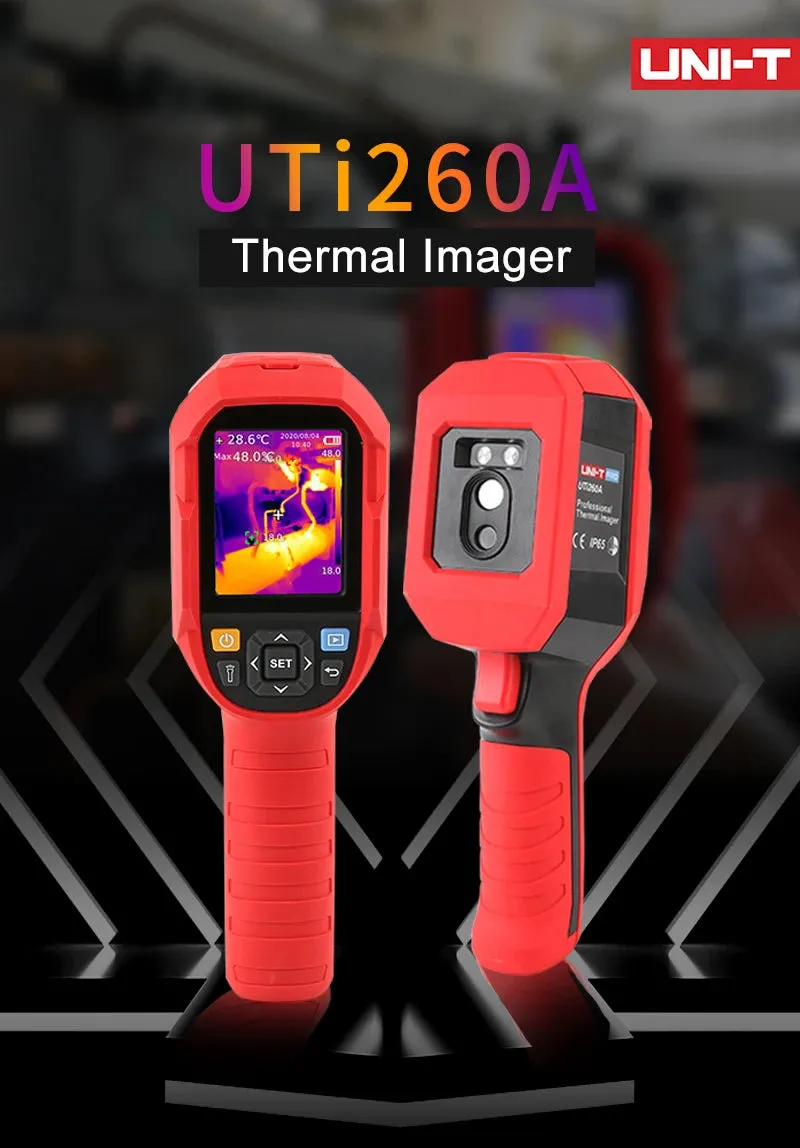 UNI-T UTi260B UTi260A Digital Infrared Thermal Imager Thermometer LED Water Supply Light Thermal Camera Air Conditioning Repair