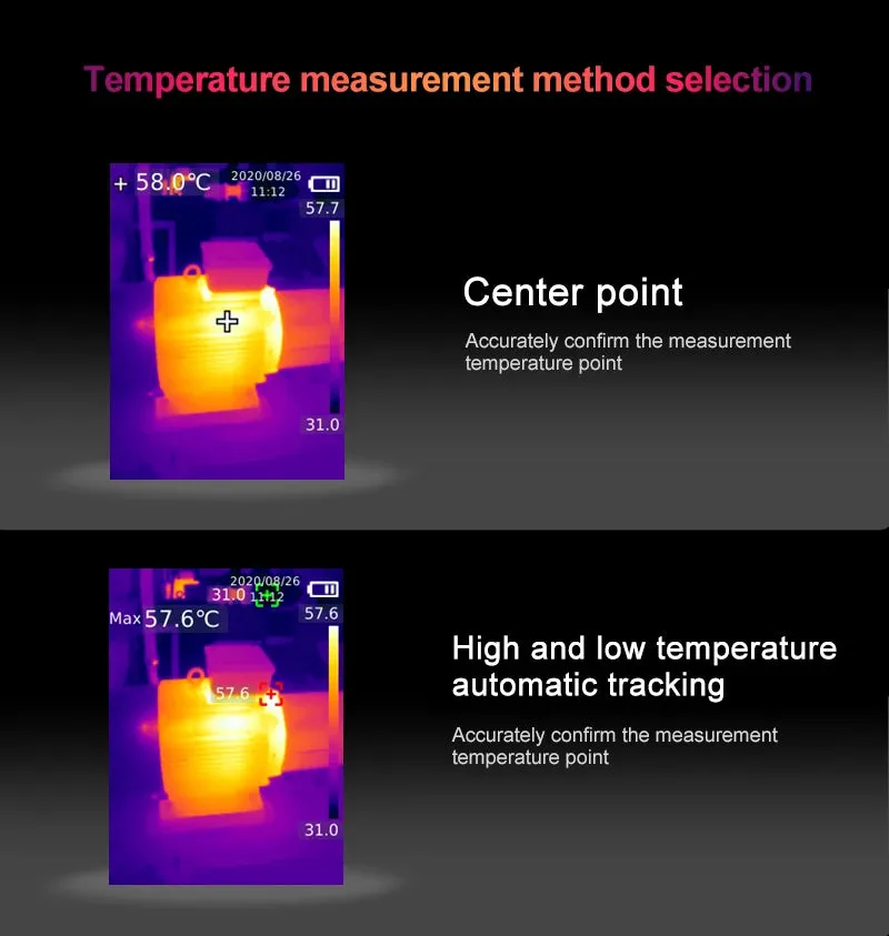 UNI-T UTi260B UTi260A Digital Infrared Thermal Imager Thermometer LED Water Supply Light Thermal Camera Air Conditioning Repair
