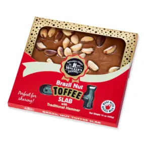 Walkers Nutty Brazil Toffee Slab - 400g